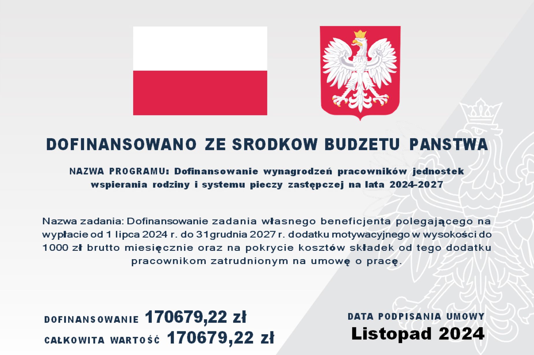 Dofinansowanie wynagrodzeń pracowników jednostek wspierania rodziny i systemu pieczy zastępczej na lata 2024–2027