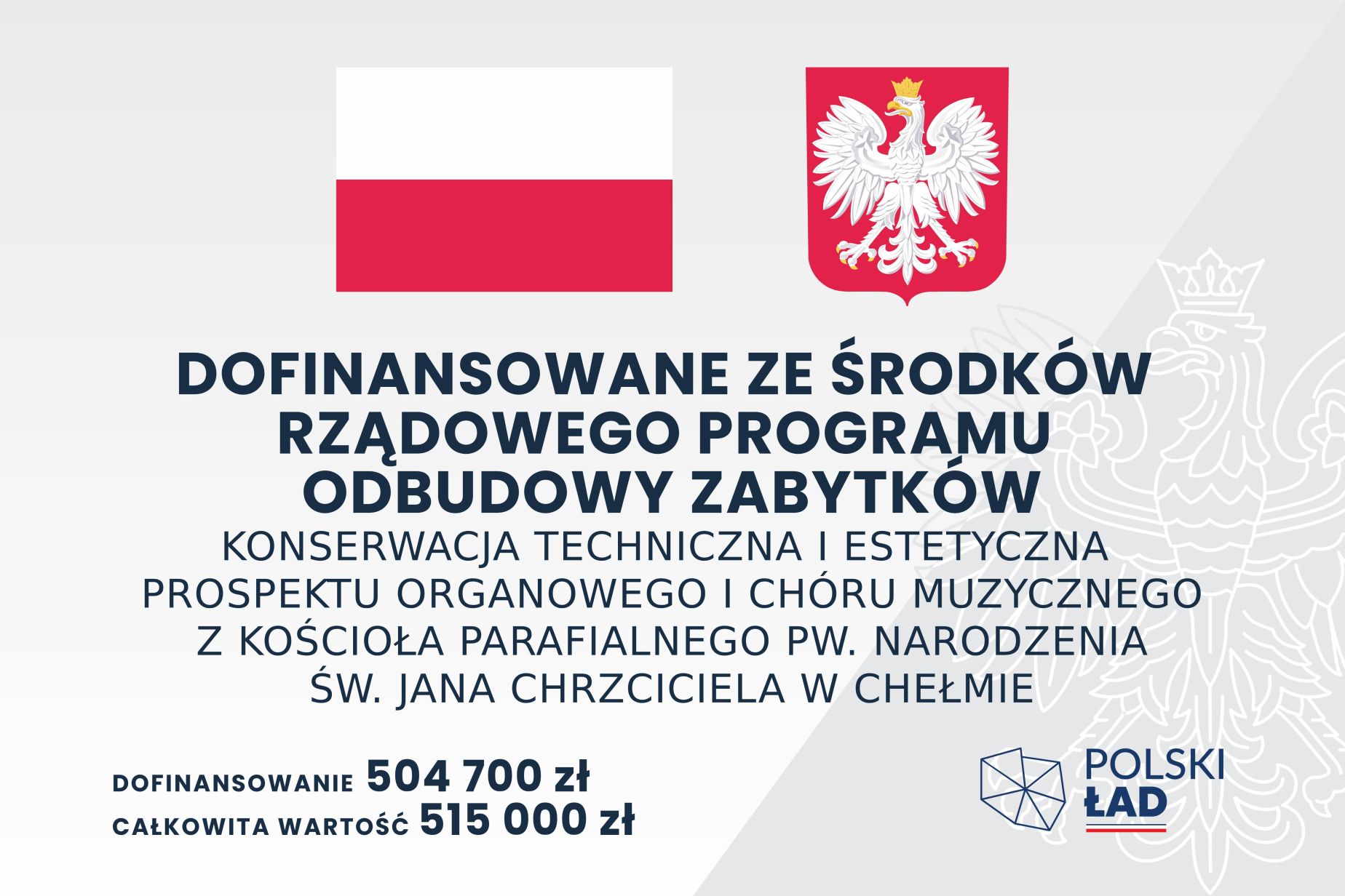 Dofinansowano z Rządowego Programu Odbudowy Zabytków