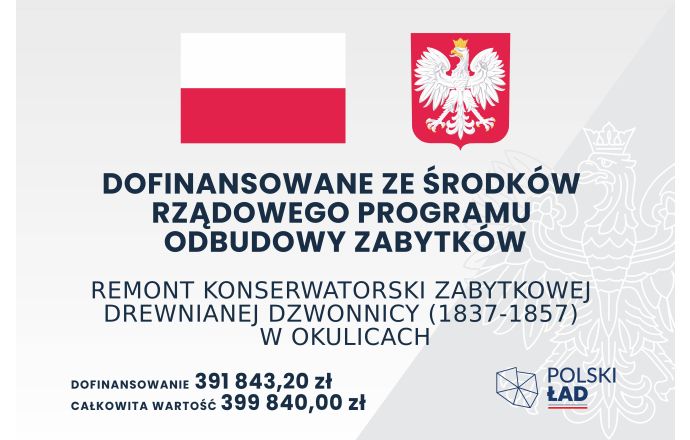 Dofinansowane ze środków Rządowego Programu Odbudowy Zabytków