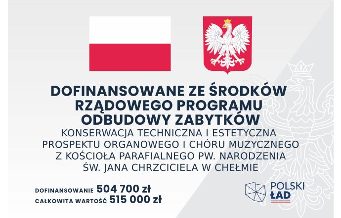 Dofinansowano z Rządowego Programu Odbudowy Zabytków