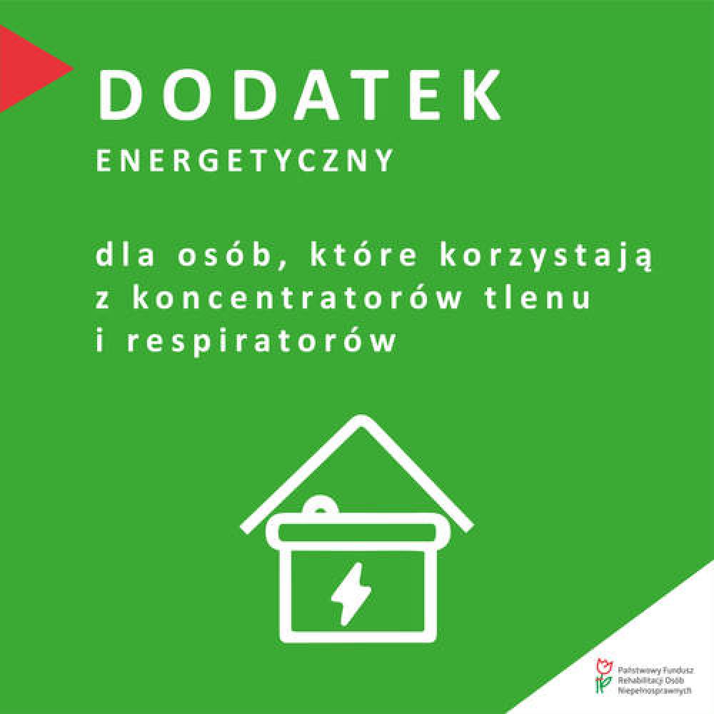 Dodatek do energii elektrycznej dla osób korzystających z koncentratora tlenu lub respiratora