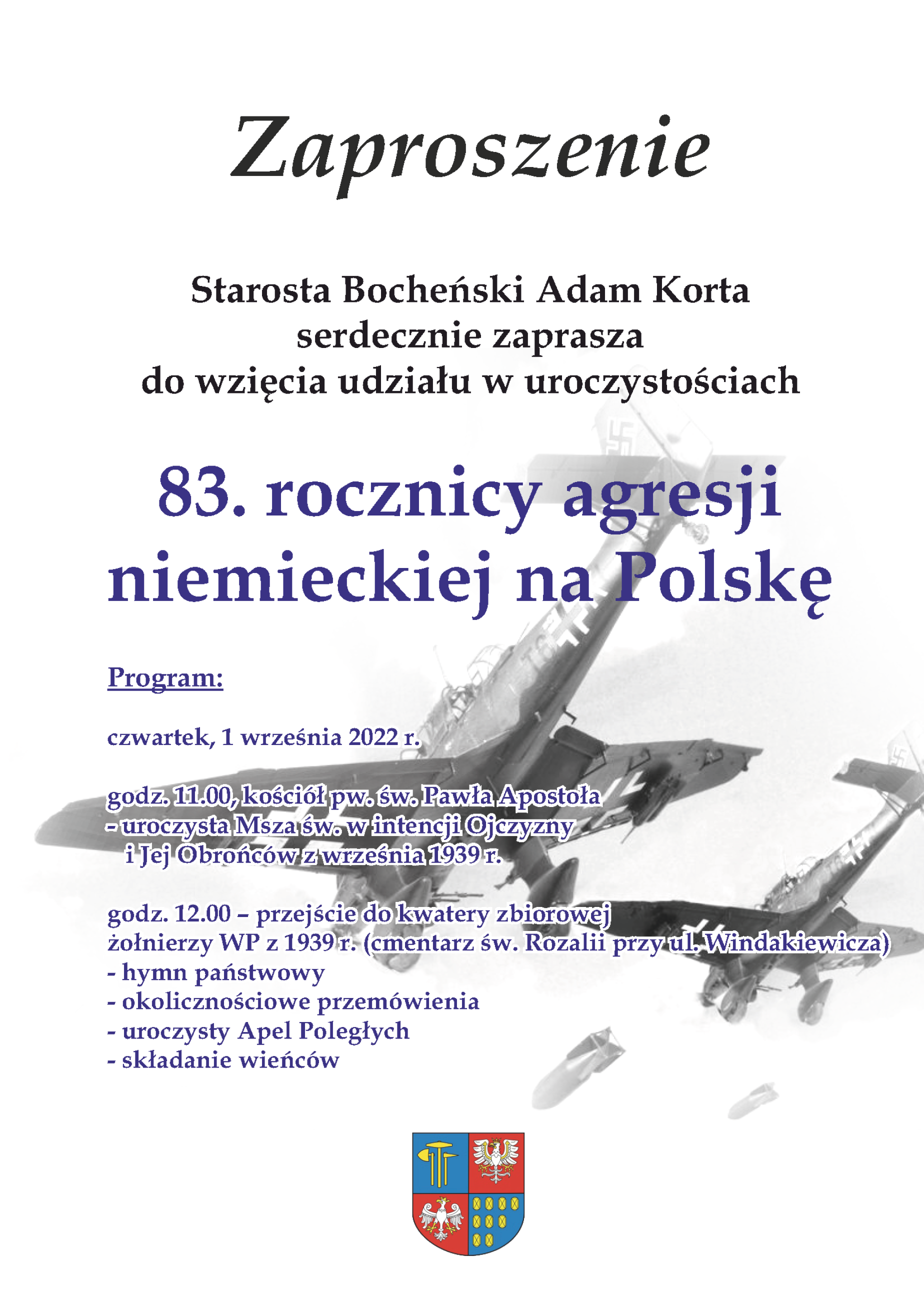 Obchody 83. rocznicy agresji niemieckiej na Polskę