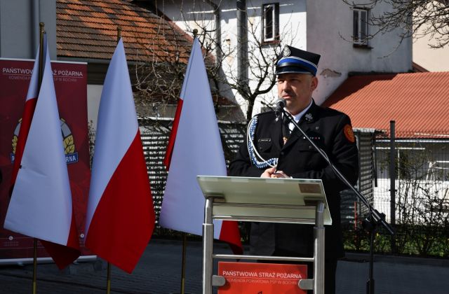 Młodzież biorąca udział w konkursie Młodzież Zapobiega Pożarom