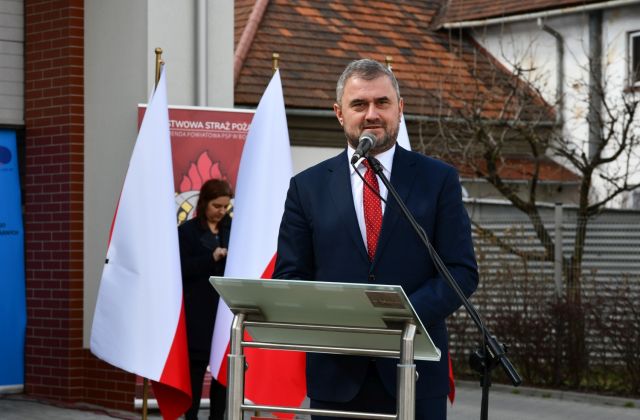 Młodzież biorąca udział w konkursie Młodzież Zapobiega Pożarom