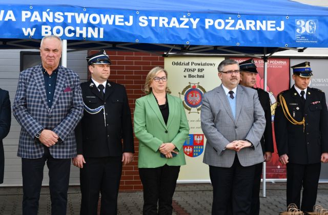 Młodzież biorąca udział w konkursie Młodzież Zapobiega Pożarom