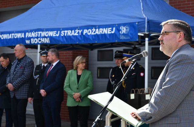 Młodzież biorąca udział w konkursie Młodzież Zapobiega Pożarom