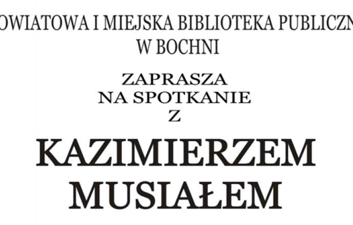 Wieczór poetycki Kazimierza Musiała