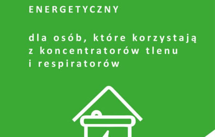 Dodatek do energii elektrycznej dla osób korzystających z koncentratora tlenu lub respiratora