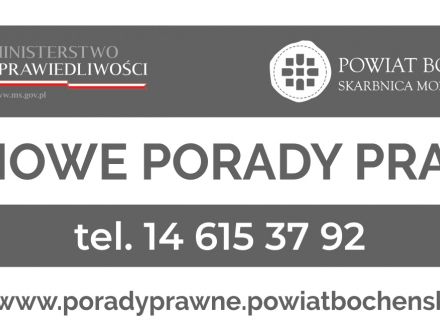 Zarząd Powiatu ogłosił konkurs na nieodpłatną pomoc prawna i porady obywatelskie